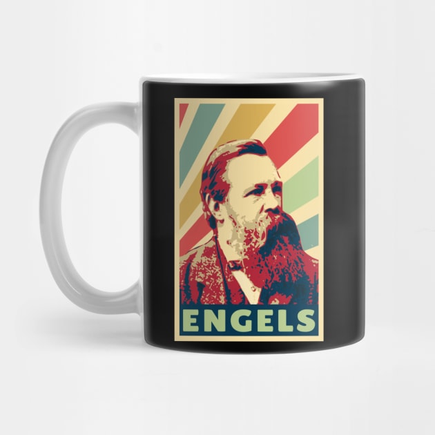 Friedrich Engels Vintage Colors by Nerd_art